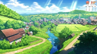 治愈护眼乡下村落