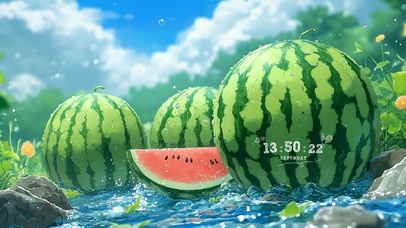 溪边西瓜