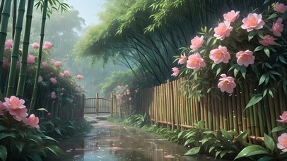 花径不曾缘客扫