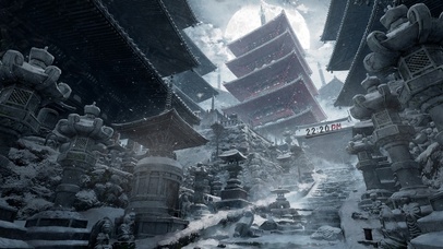 4K雪山寺庙