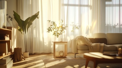 温暖的午后客厅