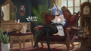 4K喝咖啡的猫娘