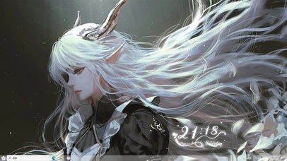 4k长发精灵女仆