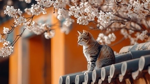 屋檐小猫
