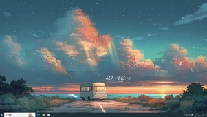 夕阳海景公路