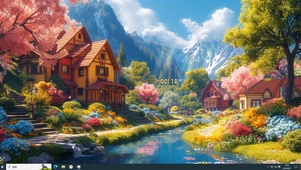 清新湖畔小屋