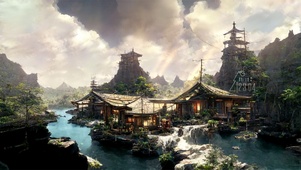 治愈湖边木屋
