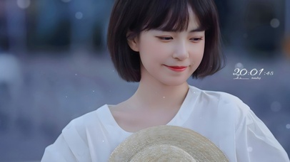 唯美治愈清纯短发女孩