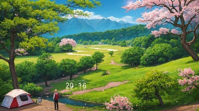 4K唯美治愈郊外樱花林