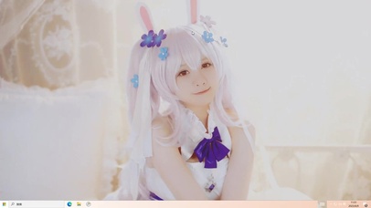 二次元cos白丝萝莉美女 美脚