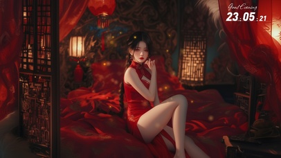 尘世纷纷在扇影里消散