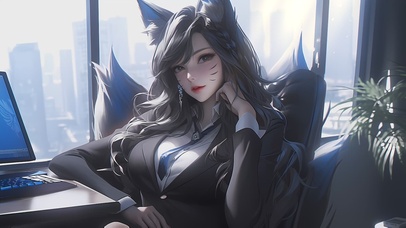 职业装猫耳阿狸