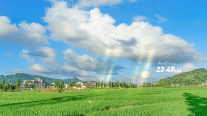 治愈清新田园小镇风景
