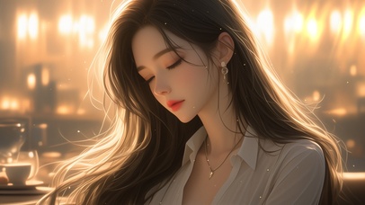 4K夏日休闲慵懒美女 午后19