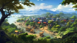 绿色森林大地