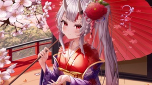 国风樱花女孩