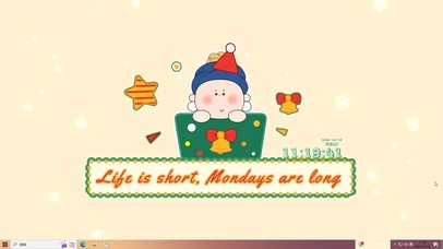 简约圣诞氛围桌面