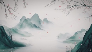 新中式古风山水