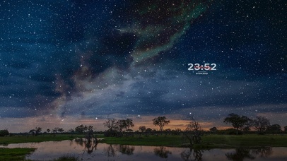 湖边治愈星空流星