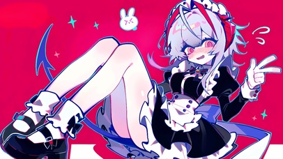 W/-喵斯快跑-小惊慌-女仆