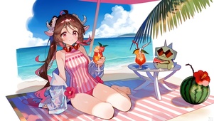 海边泳装少女-艾雅法拉