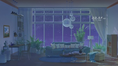 4K夜晚温馨房间