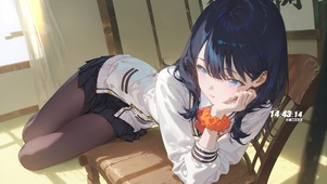 可爱黑丝少女