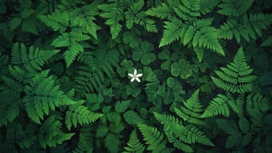 【4K】雨中的小白花