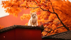 房顶上的猫