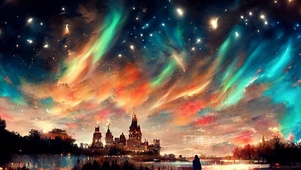 唯美治愈星空城堡