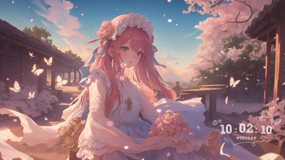 4K浪漫樱花少女