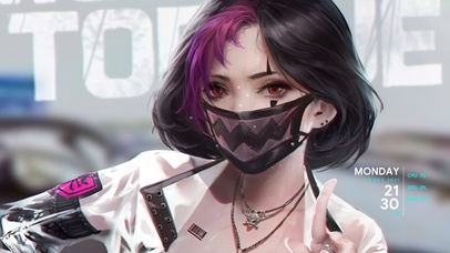 帅气口罩小姐姐