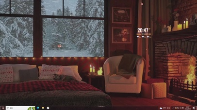 温馨雪天小屋—【主题桌面】