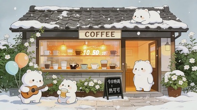 冬日咖啡馆