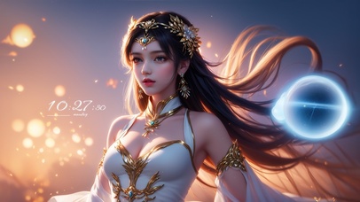 纯欲系古风长发女生