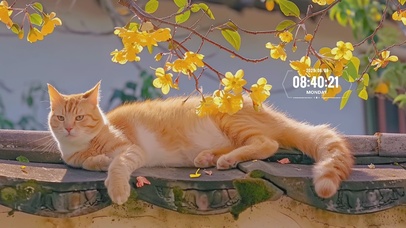 桂花树下桂花猫