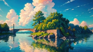 清澈水面