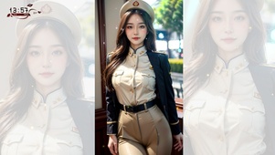 4K性感Ai制服美女