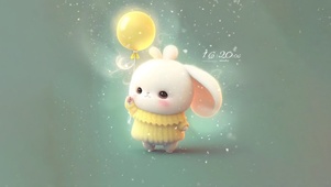 冬季可爱小萌兔