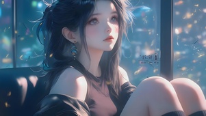 沉思的女孩