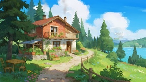 山河湖泊小屋