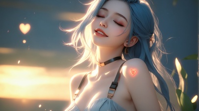 逆光拍摄闭眼金克斯