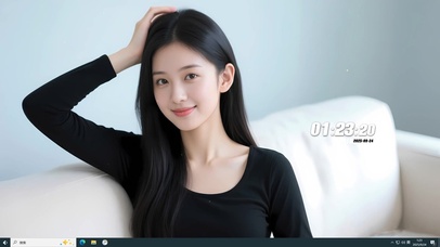 清纯黑发气质姐姐