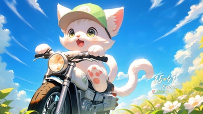 治愈 超萌机车喵 