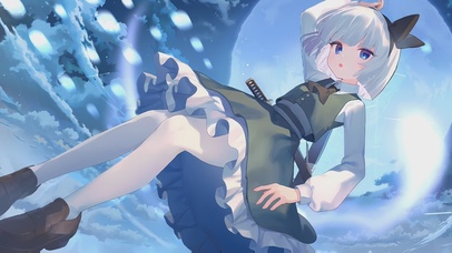 4k唯美可爱天空美少女