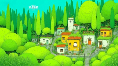 护眼童话森林小镇