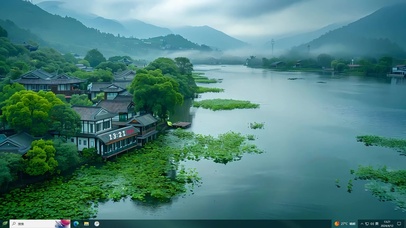 4K 江南烟雨湖畔