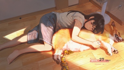 萌宠，午后暖阳