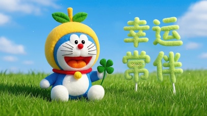 幸运四叶草哆啦A梦