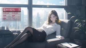 她的美丽如同夜空中的繁